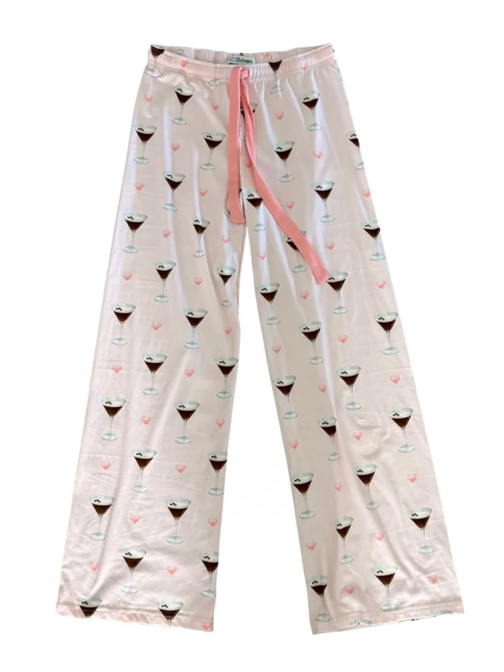 PJ Salvage Pink Espresso Martini Glass Two-Piece Pajama Set ✨ XS ✨Cozy & Cute - Picture 4 of 10